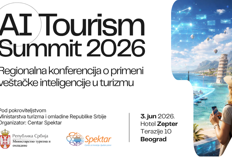 AI Tourism Summit 2026, regionalna konferencija, Beograd, Ministarstvo turizma i omladine, marketinška podrška, First media group